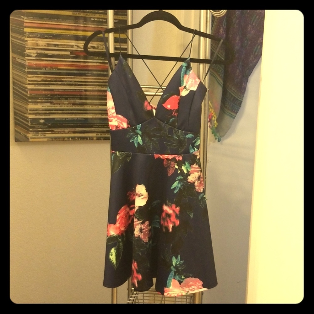 Skater length mini dress